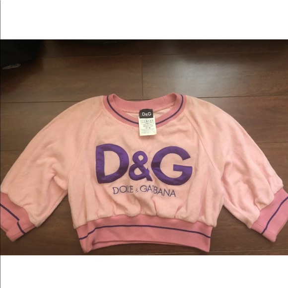 Dolce & Gabbana pink crop top